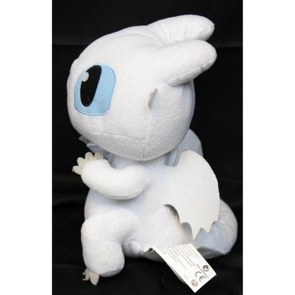 How to Train A Dragon 10'' Plush Hidden World Light Fury Squeeze & Growl Toy - Picture 3 of 8